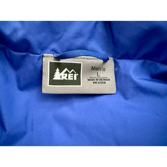 REI Co Op Primaloft Puffer Jacket Men’s Large Blue Lightweight Pertex‎ Quantum - Picture 6 of 11
